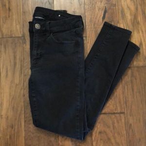 super stretchy american eagle black jeans